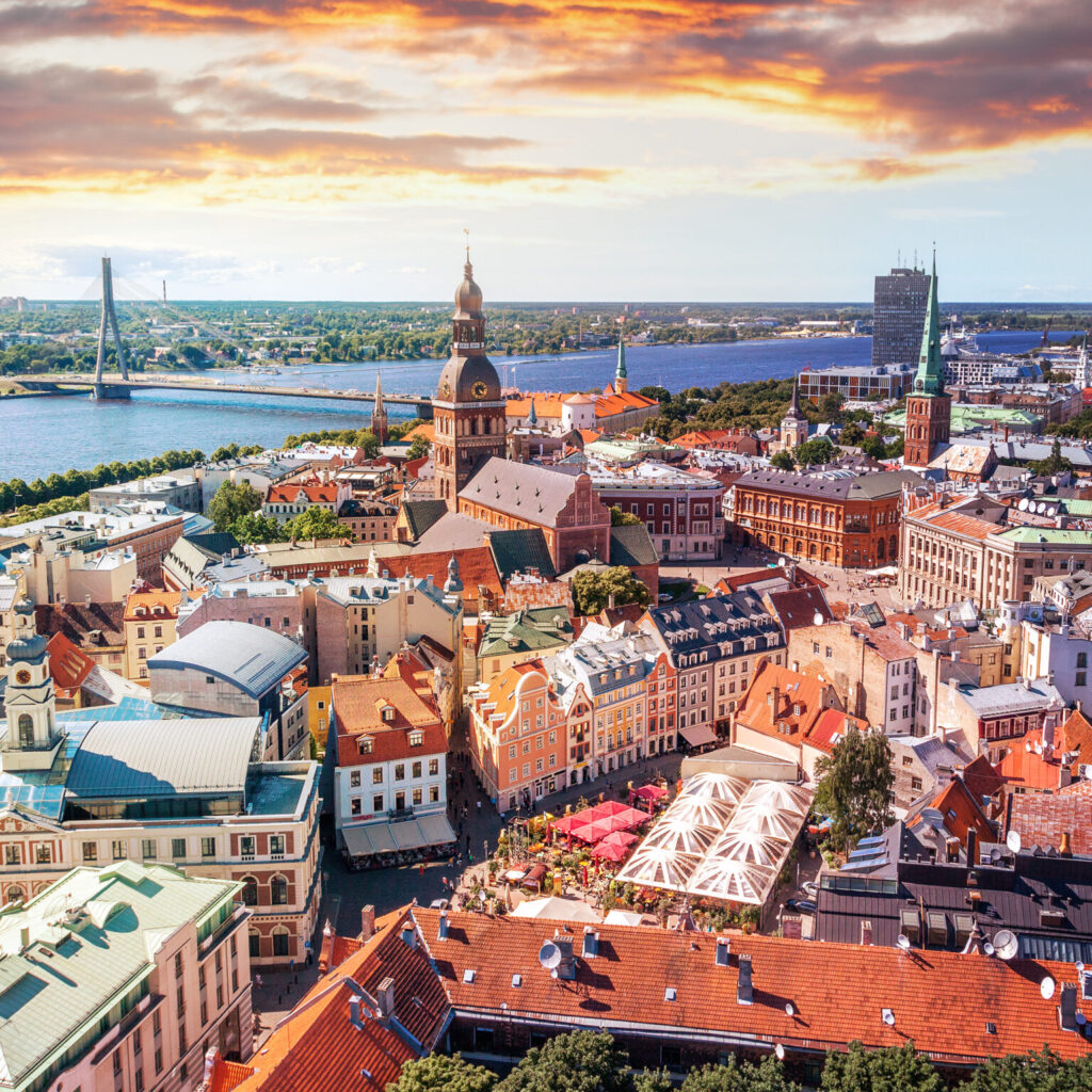 Stock image of Riga Latvia